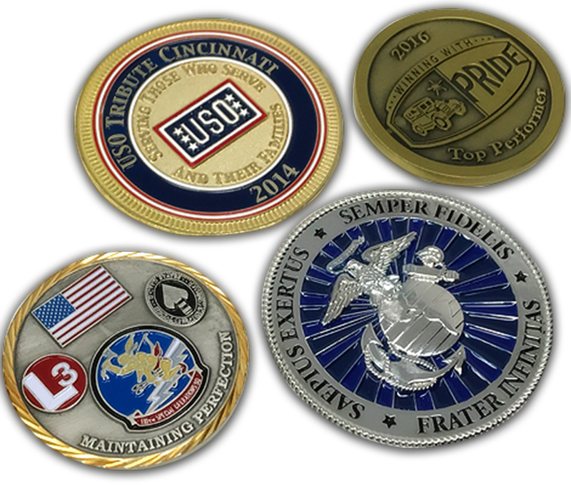 Challenge Coins Military Police Fire